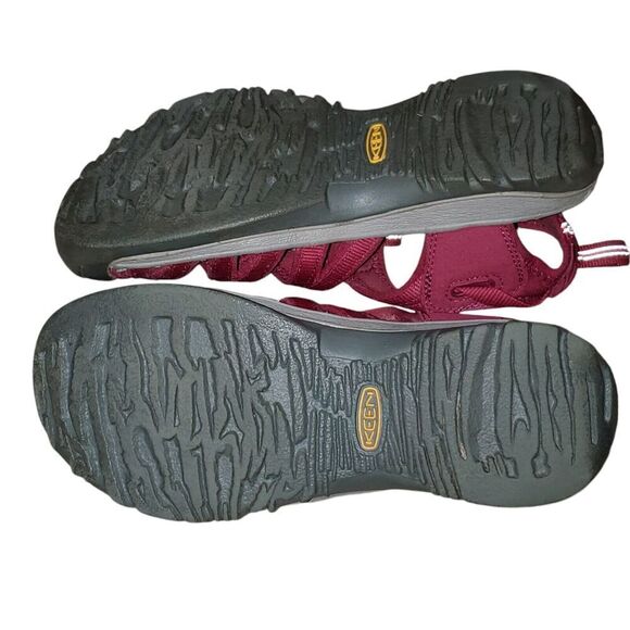 Keen Women Sz 8 Whisper Strap Sandals Waterproof Beet Red Trail Hiking - Picture 5 of 8